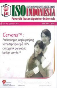 Image of ISO INFORMASI SPESIALITE OBAT INDONESIA VOL 45 - 2010 s/d 2011