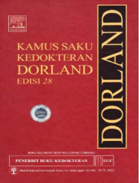 Image of KAMUS SAKU KEDOKTERAN DORLAND EDISI 28